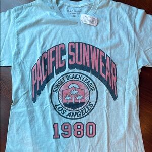 PacSun Light Blue Graphic Tee
